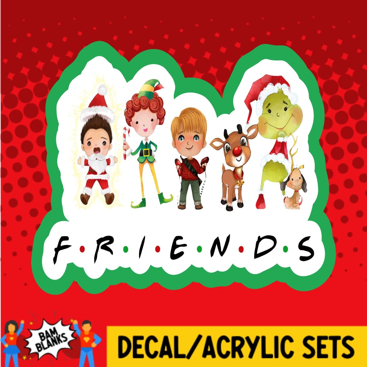 Christmas Movie Friends - DECAL AND ACRYLIC SHAPE #DA01396 – BAM Blanks ...