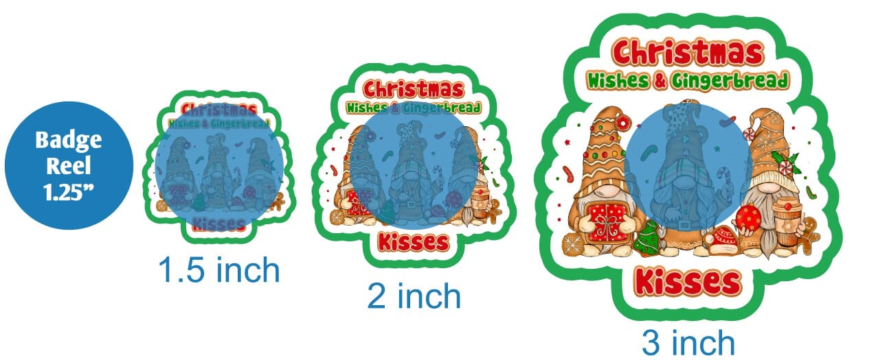 Christmas Wishes Gingerbread Kisses - DECAL AND ACRYLIC SHAPE #DA01457