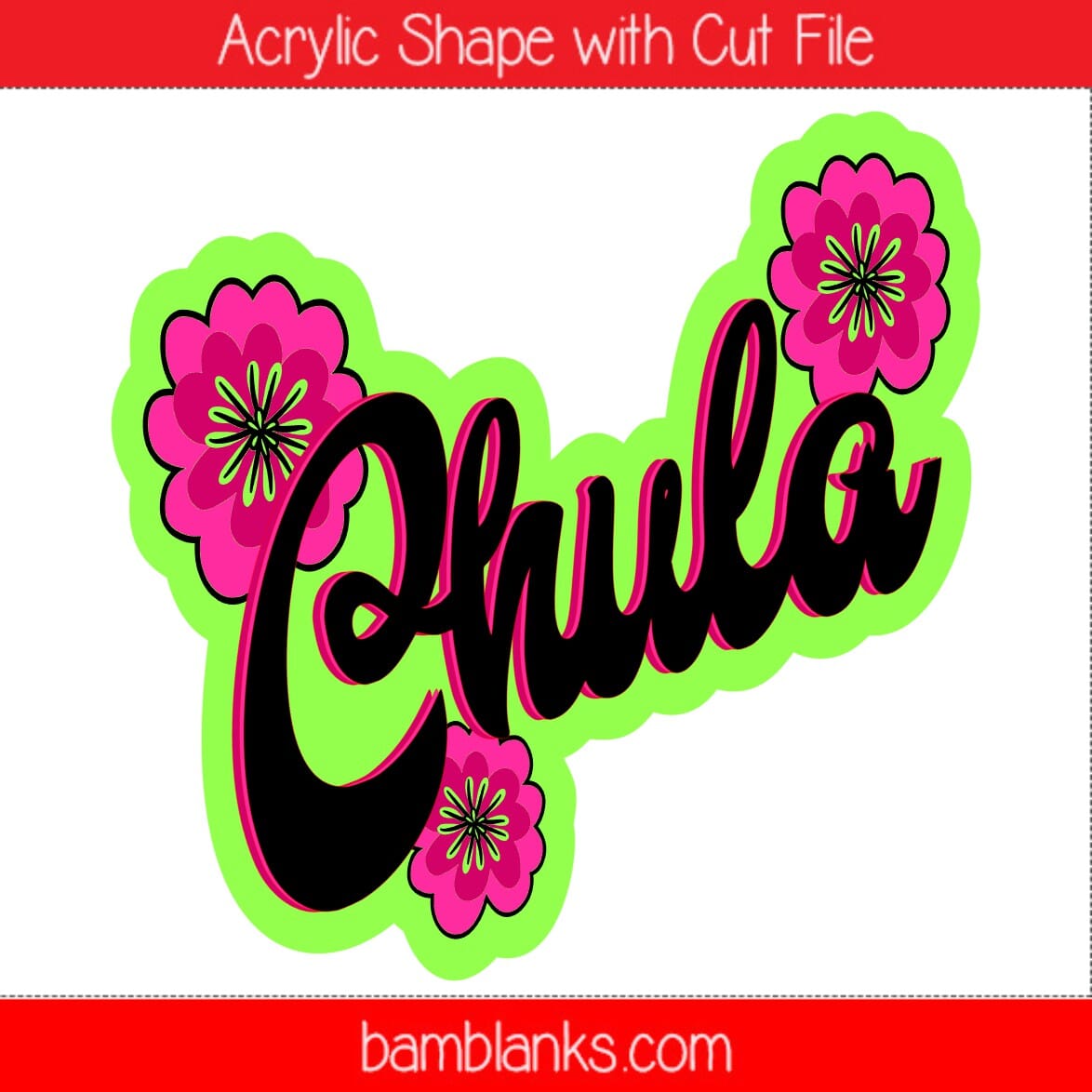 Chula - Acrylic Shape #1554