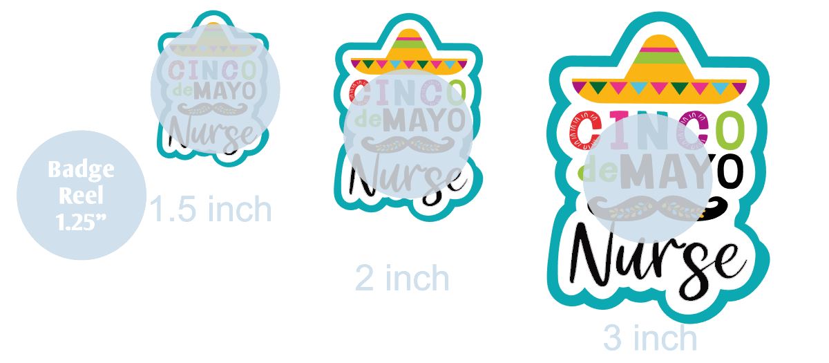 Cinco de Mayo Nurse- DECAL AND ACRYLIC SHAPE #DA0728