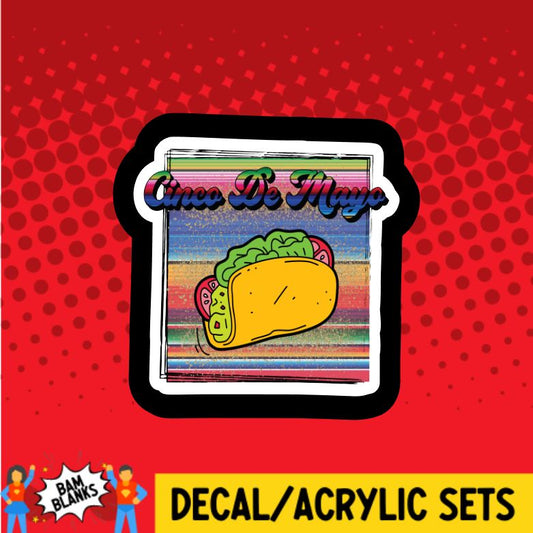 Cinco de Mayo Serape - DECAL AND ACRYLIC SHAPE #DA0742