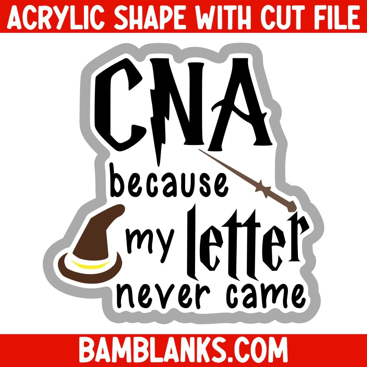 CNA Because My Letter Never Came - Acrylic Shape #