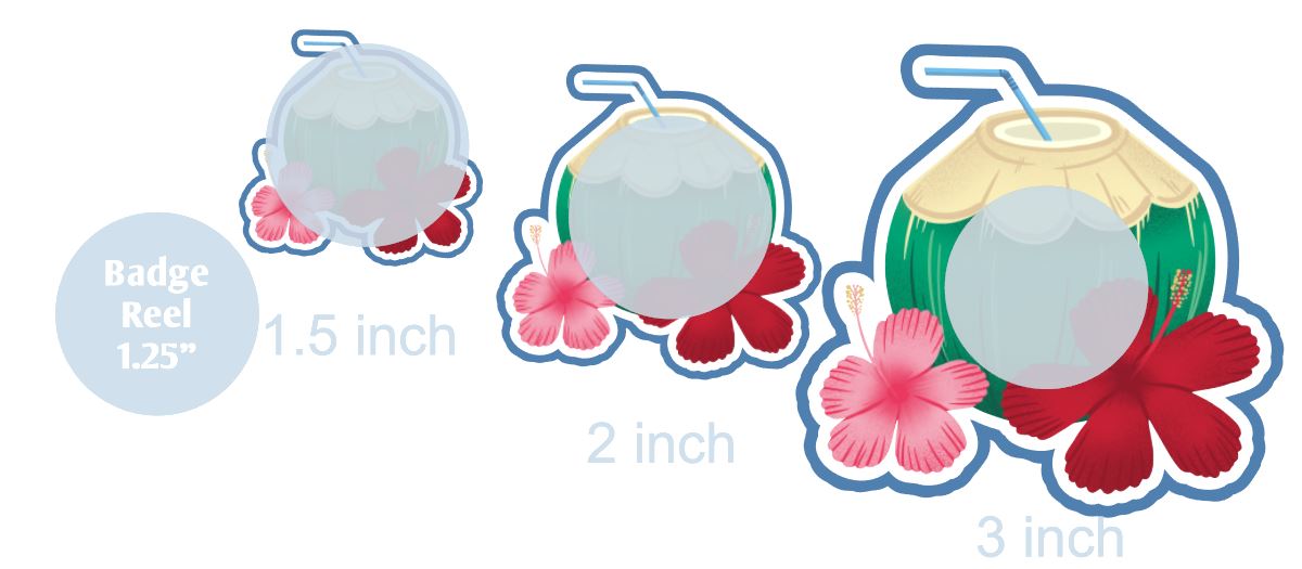 Coconut Drink - DECAL AND ACRYLIC SHAPE #DA0887