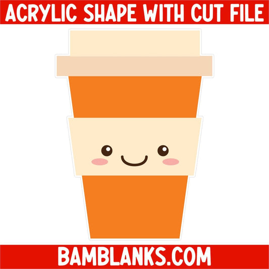 Coffee Cup 2 - Acrylic Shape #016
