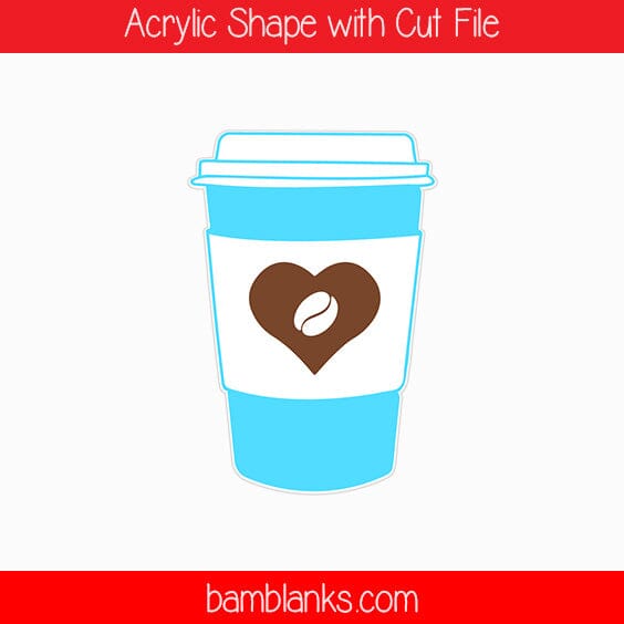 Coffee Cup - Acrylic Shape #1668