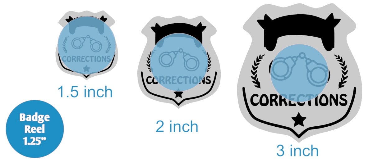 Correctional Officer Badge - Acrylic Shape #1427