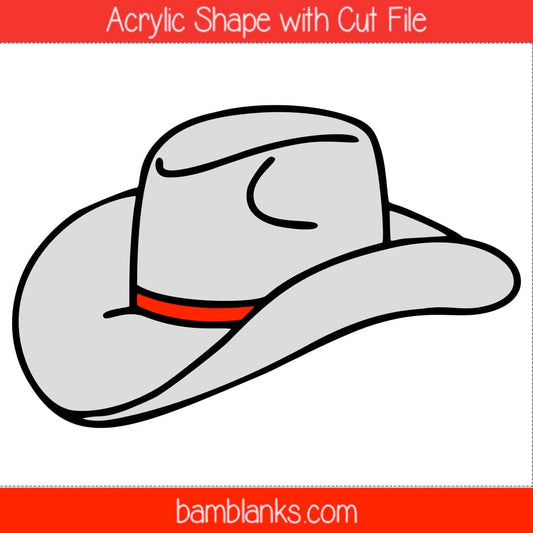 Cowboy Hat 2 - Acrylic Shape #1472