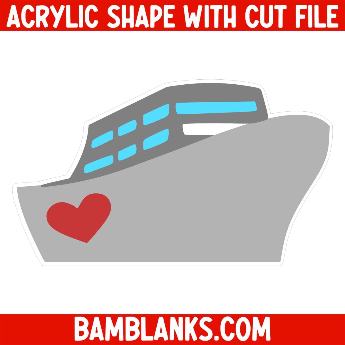 Cruise Ship - Acrylic Shape #035
