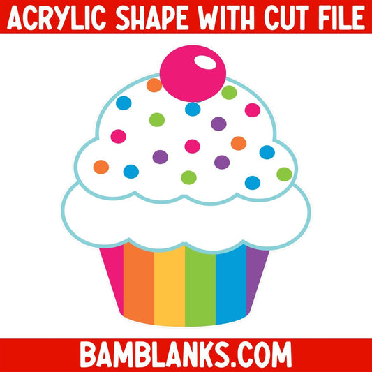 Cupcake - Acrylic Shape #1143