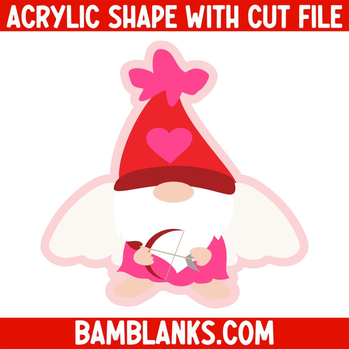 Cupid Gnome - Acrylic Shape #1126