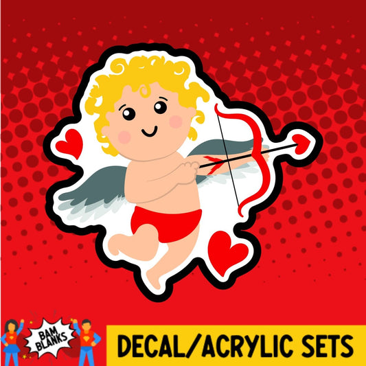 Cupid with Bow and Arrow - DECAL AND ACRYLIC SHAPE #DA0549