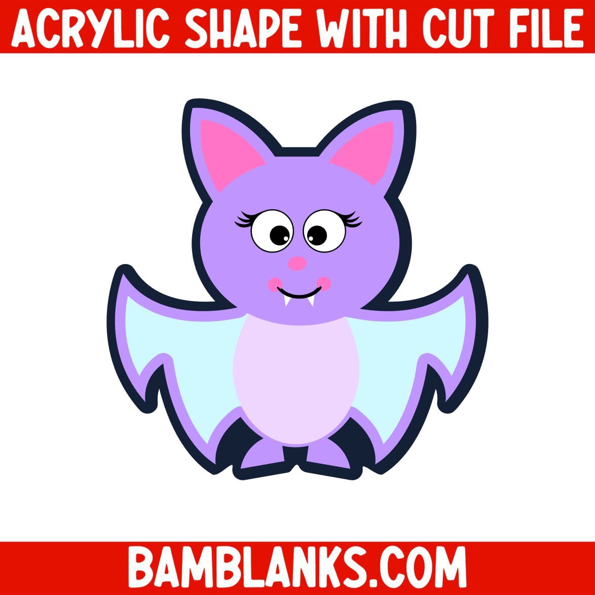 Cute Bat - Acrylic Shape #2215