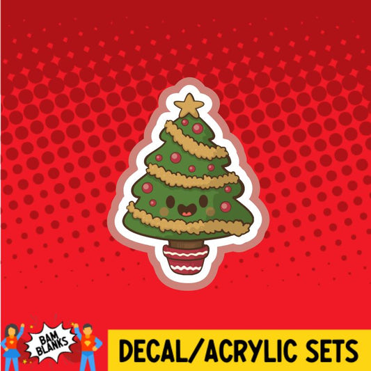 Cute Christmas Tree - DECAL AND ACRYLIC SHAPE #DA0357