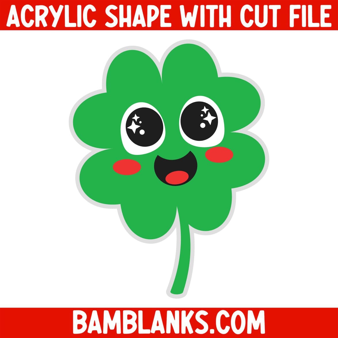 Cute Clover - Acrylic Shape #405