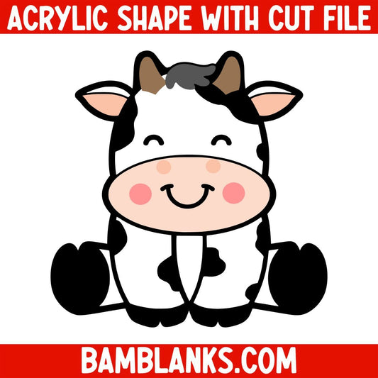 Cute Cow - Acrylic Shape #2105