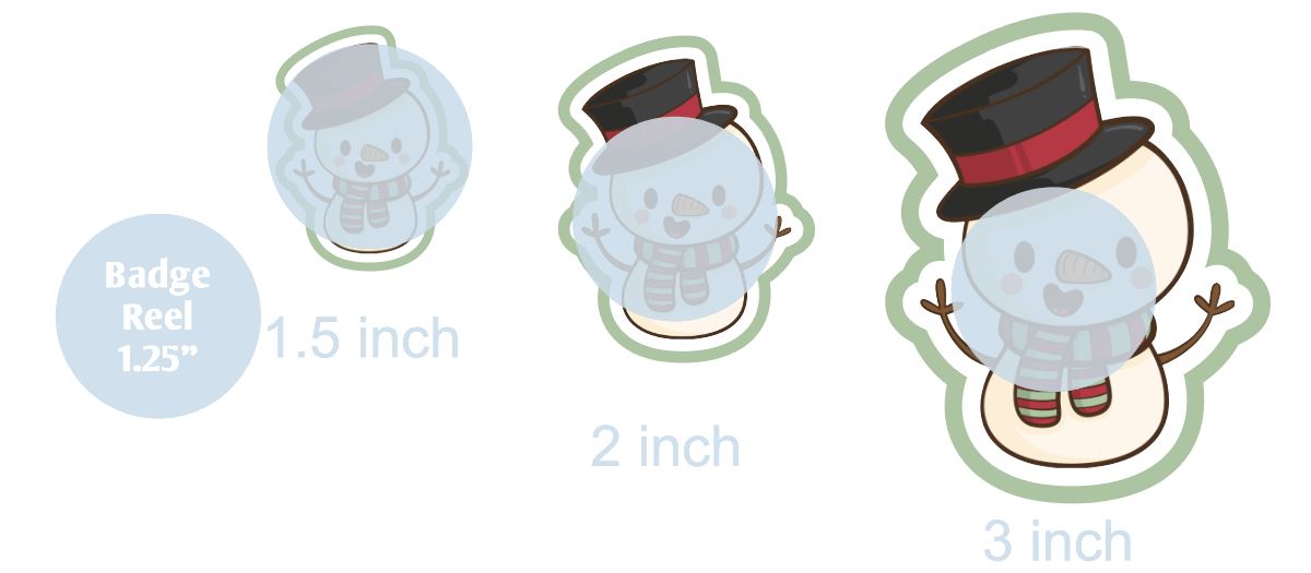 Cute Snowman - DECAL AND ACRYLIC SHAPE #DA0354