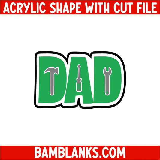 Dad - Acrylic Shape #