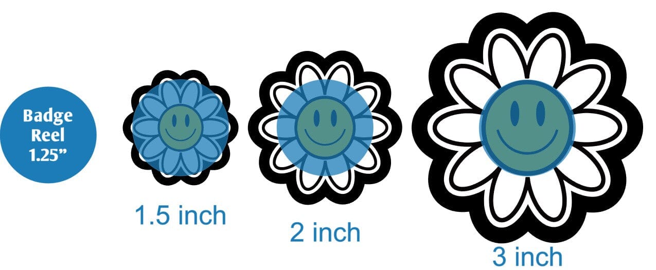 Daisy Smiley Face - DECAL AND ACRYLIC SHAPE #DA0750