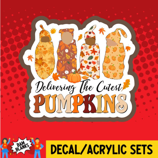 Delivering the Cutest Pumpkins - DECAL AND ACRYLIC SHAPE #DA01487
