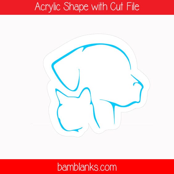 Cat Paw - Acrylic Shape #945 – BAM Blanks and More