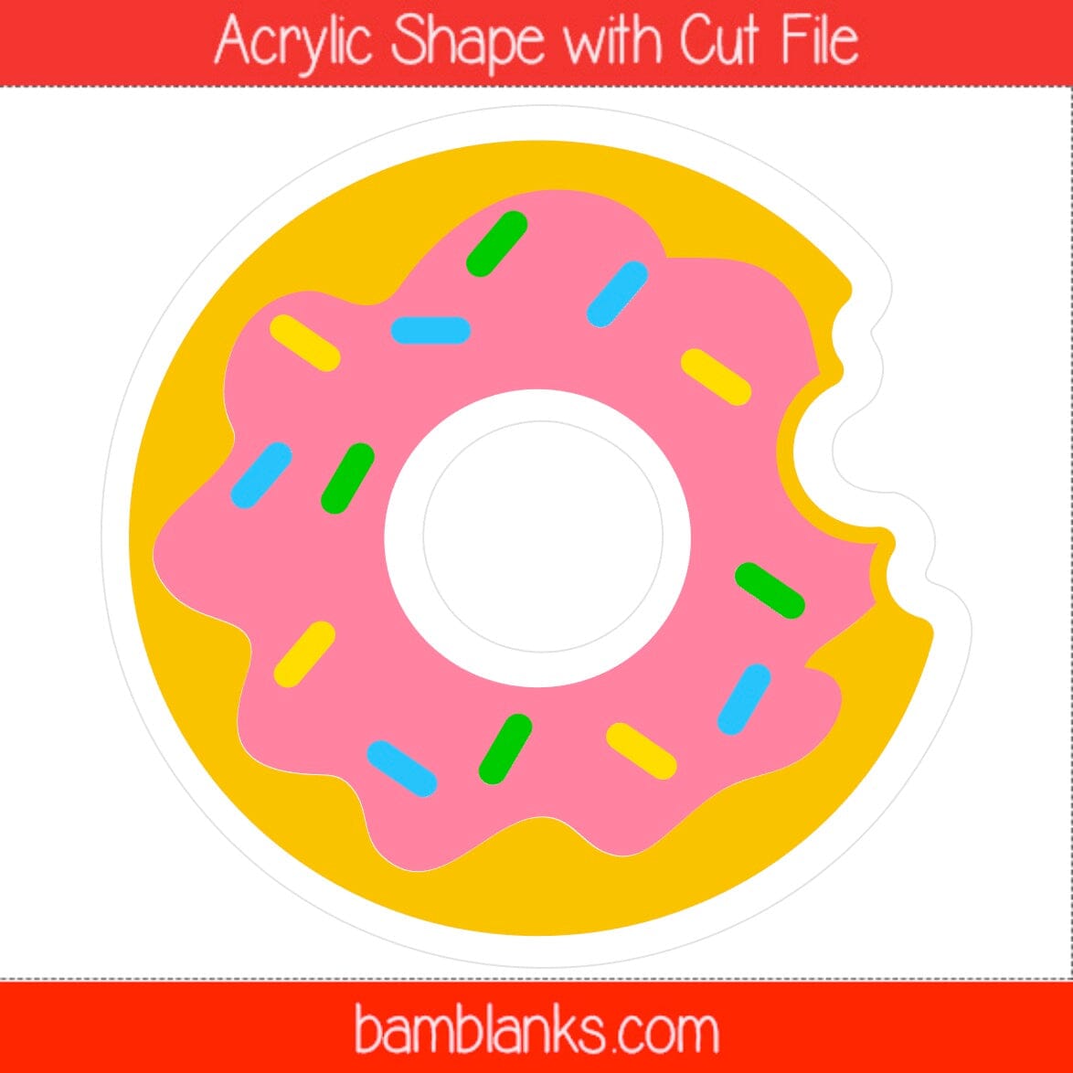 Donut - Acrylic Shape #1412