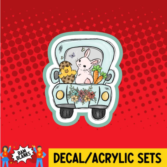 Easter Truck - DECAL AND ACRYLIC SHAPE #DA0352