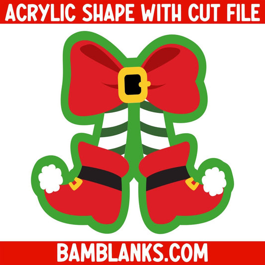 Elf Bow - Acrylic Shape #1557