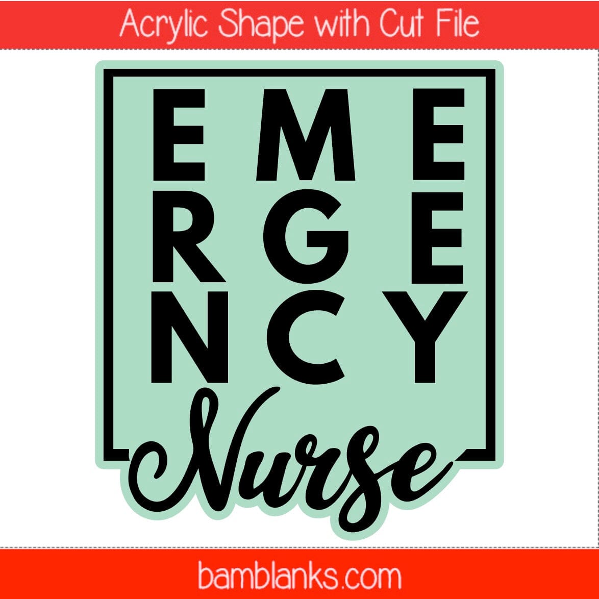 Emergency Nurse - Acrylic Shape #1456