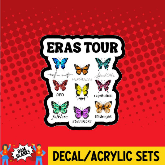 Eras Tour Butterflies - DECAL AND ACRYLIC SHAPE #DA0526