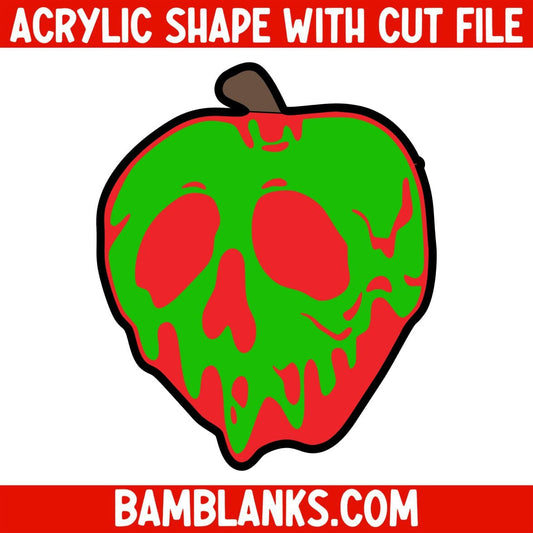 Evil Apple - Acrylic Shape #1610