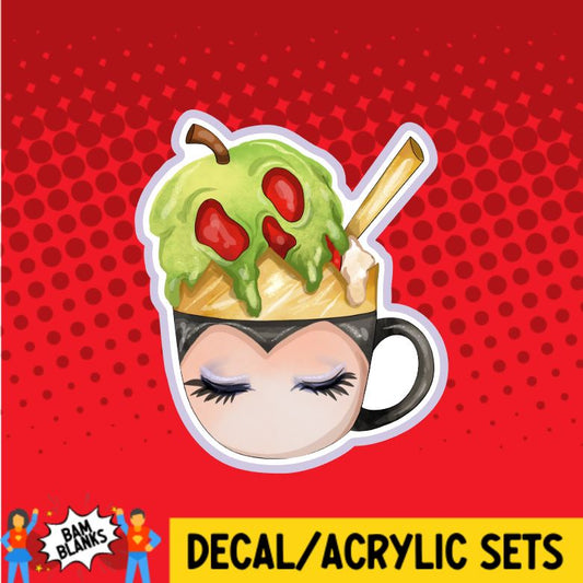 Evil Queen Mug - DECAL AND ACRYLIC SHAPE #DA0513