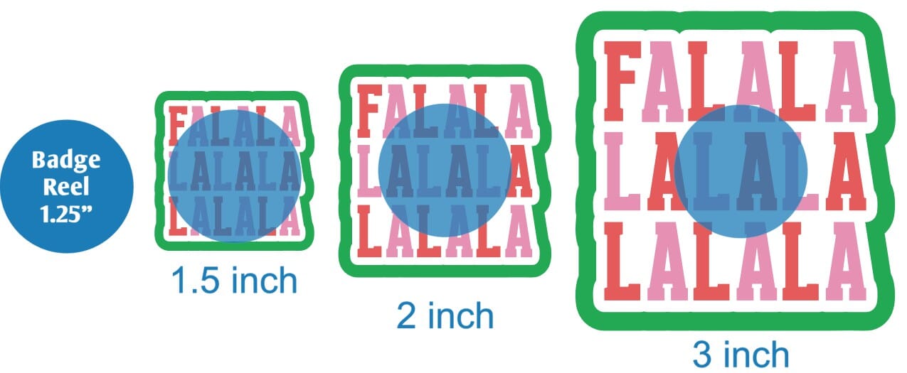 Fa La La La - Acrylic Shape #2482