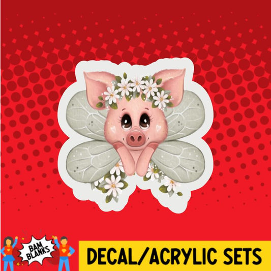 Fairy Pig - DECAL AND ACRYLIC SHAPE #DA0572