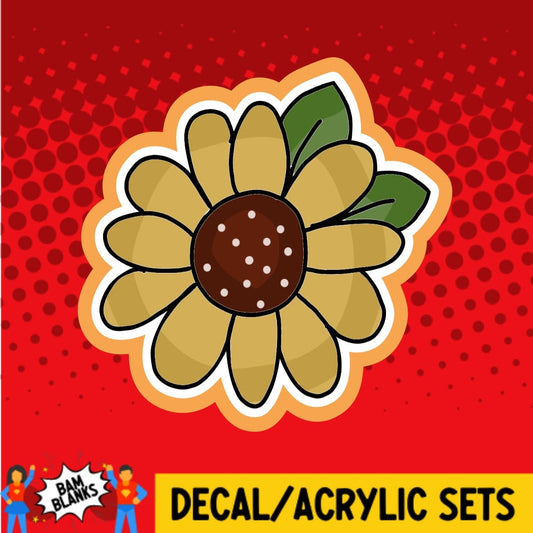 Fall Flower 2 - DECAL AND ACRYLIC SHAPE #DA0235