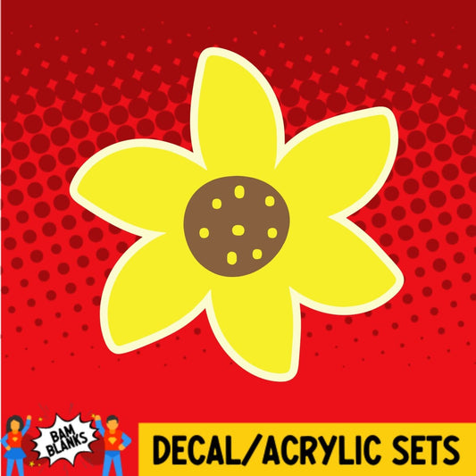 Fall Flower - DECAL AND ACRYLIC SHAPE #DA0258