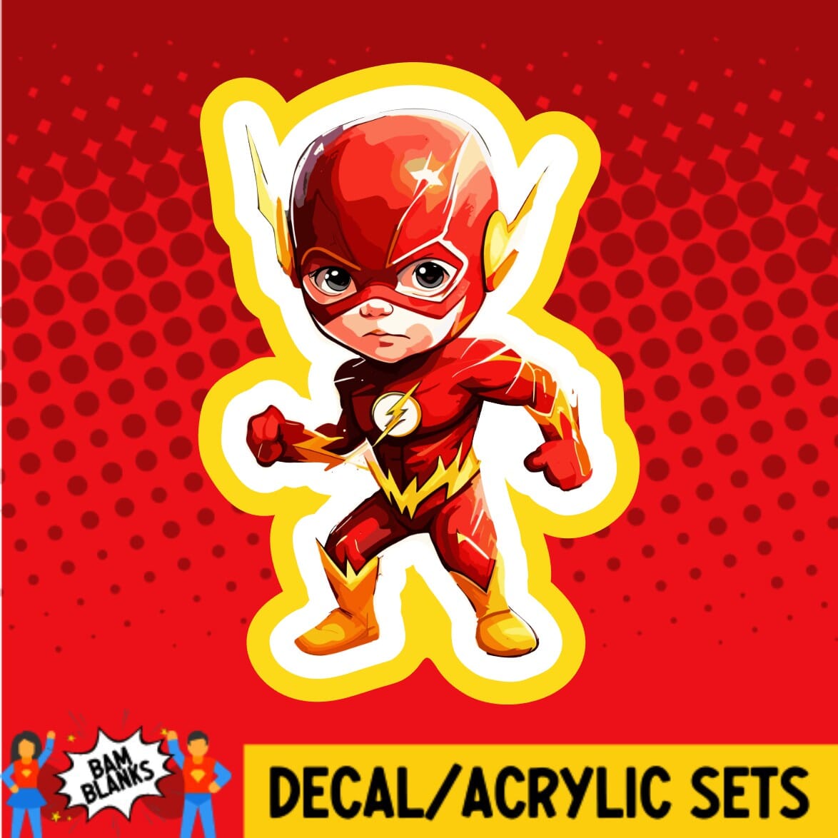 Fast Superhero 2 DECAL AND ACRYLIC SHAPE DA01431 BAM Blanks and More