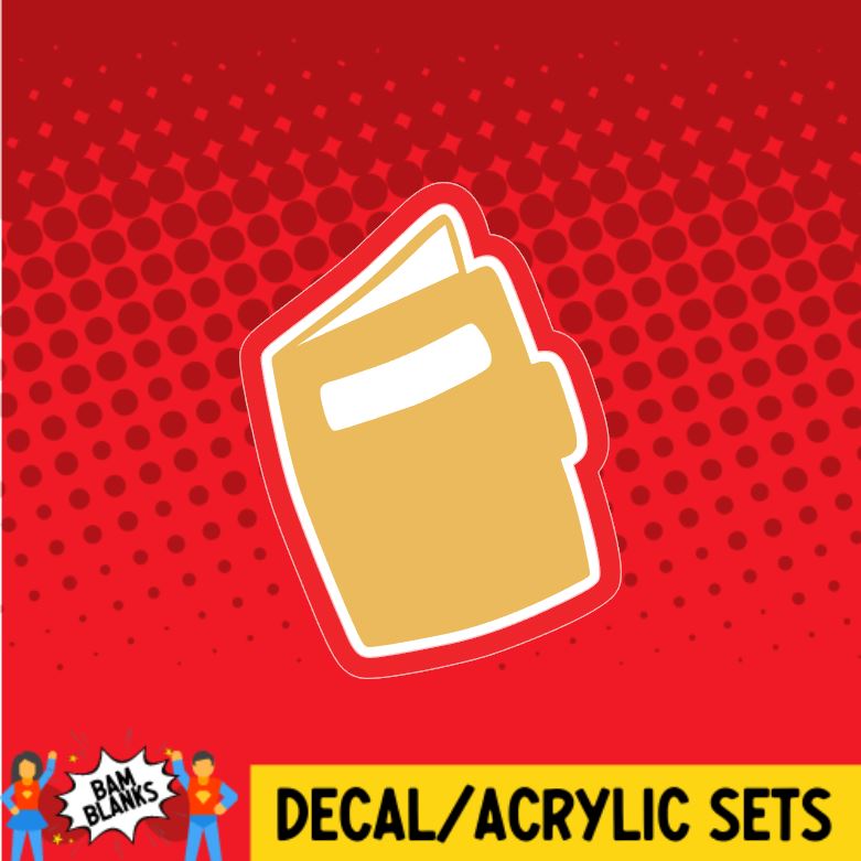 File Folder - DECAL AND ACRYLIC SHAPE #DA0921
