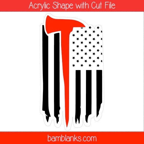 Fire Flag - Acrylic Shape #632