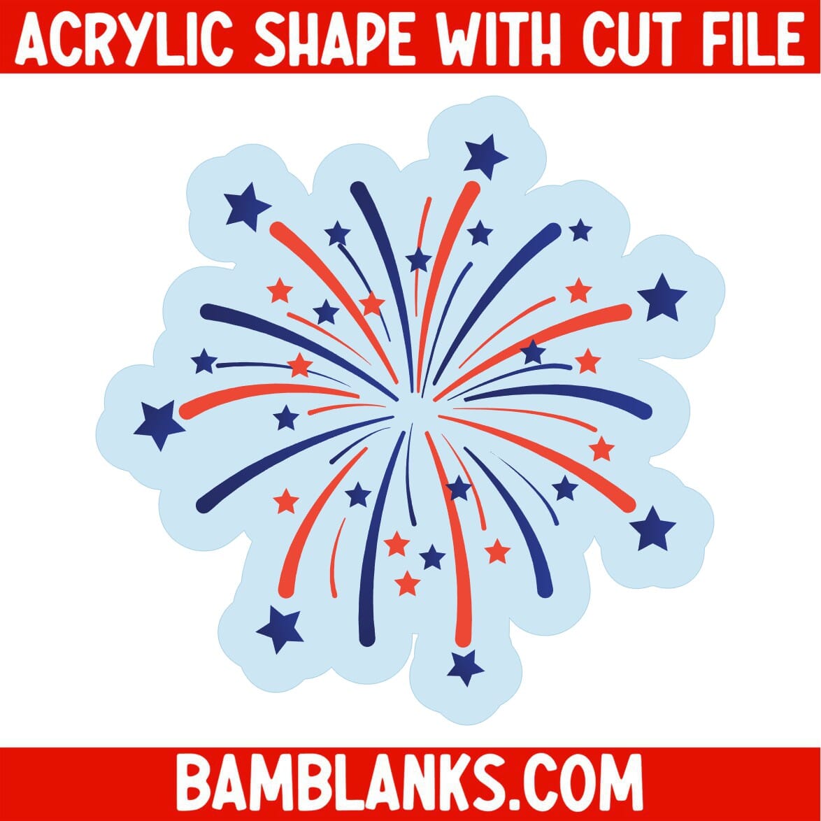 Fireworks - Acrylic Shape #740