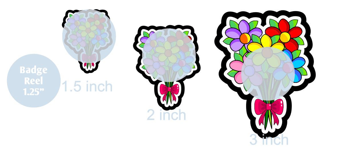 Flower Bouquet - DECAL AND ACRYLIC SHAPE #DA0786