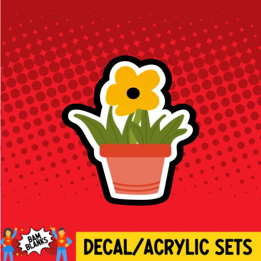 Flowerpot - DECAL AND ACRYLIC SHAPE #DA0