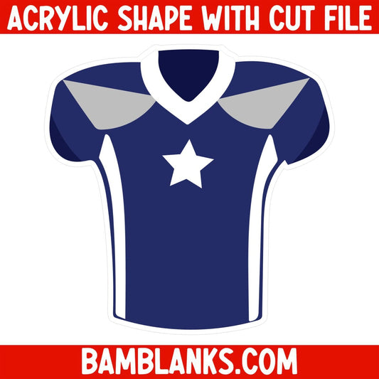 Football Jersey - Acrylic Shape #071