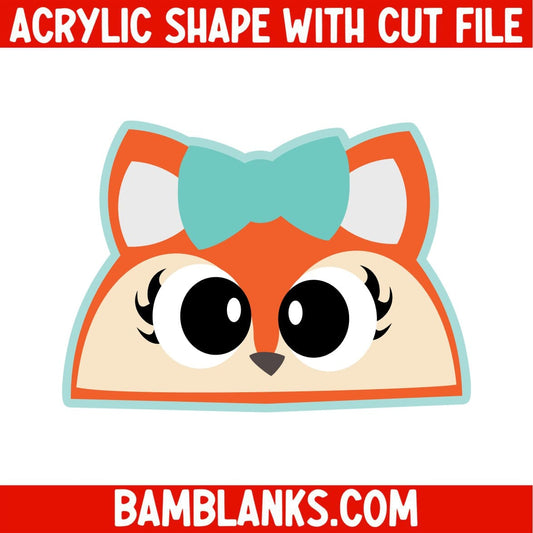 Fox Girl - Acrylic Shape #1001