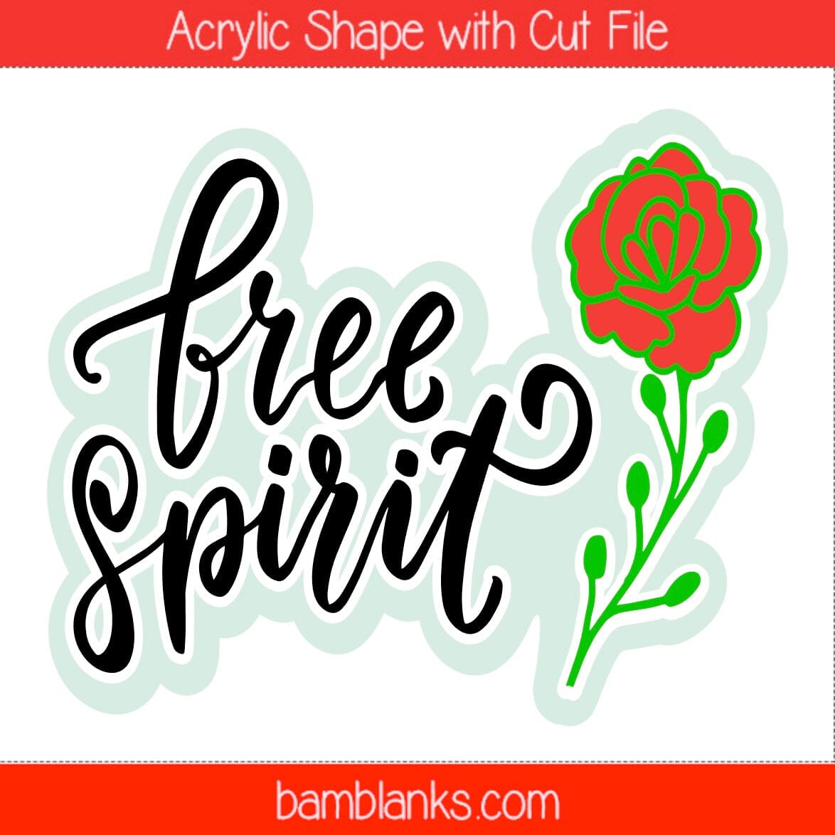 Free Spirit - Acrylic Shape #1304