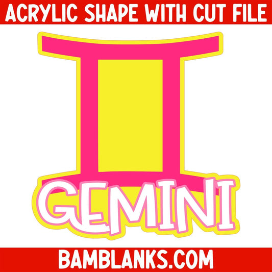 Gemini - Acrylic Shape #1218