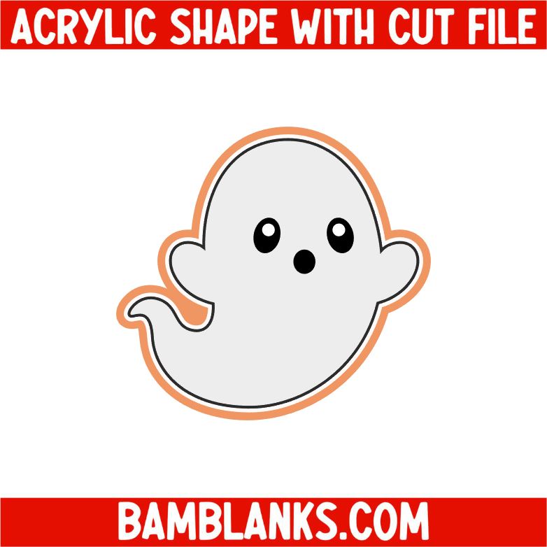 Ghost 2 - Acrylic Shape #2401 – BAM Blanks and More