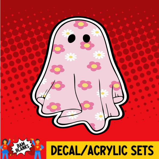 Ghost in Flower Sheet - DECAL AND ACRYLIC SHAPE #DA0213