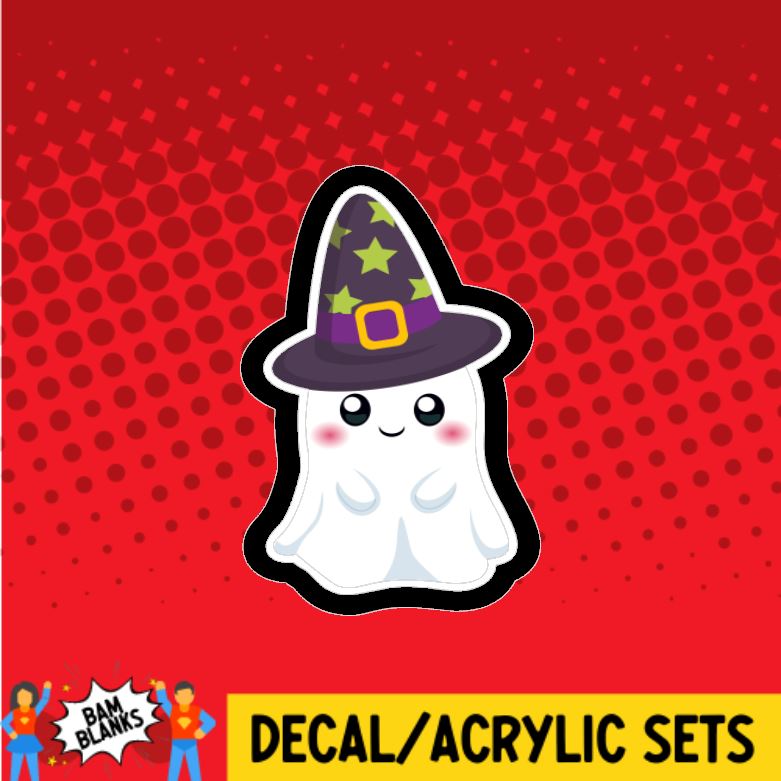 Ghost Witch - DECAL AND ACRYLIC SHAPE #DA0394