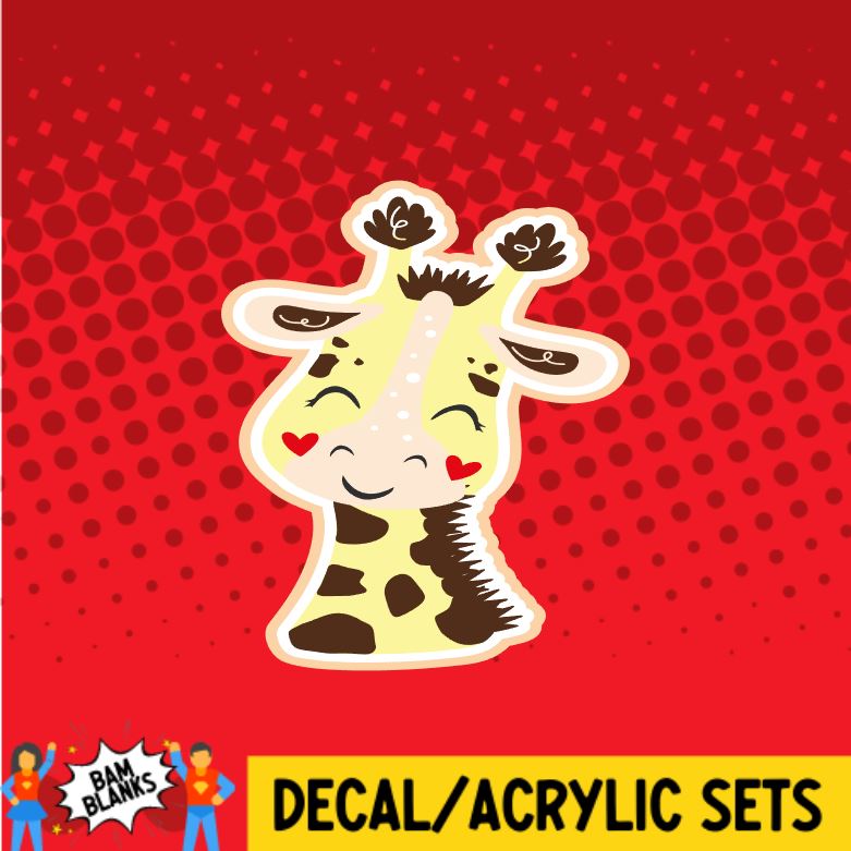 Giraffe 3 - DECAL AND ACRYLIC SHAPE #DA0922