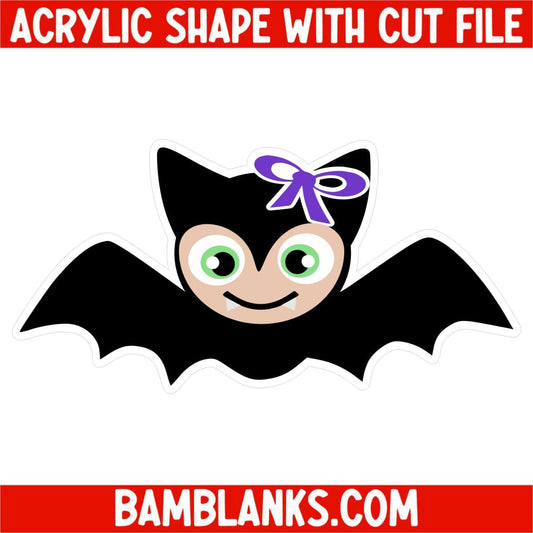 Girl Bat - Acrylic Shape #017